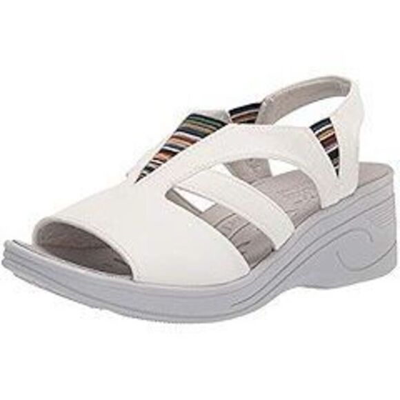 NWT So Lite by Easy Street Uplift Wedge Sandals 8.5 Narrow - Picture 1 of 10